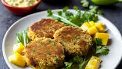 Samoan Crab Cakes With Mango Salsa