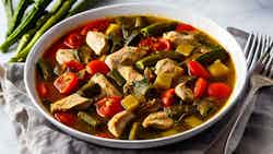 Santomean Chicken And Okra Stew