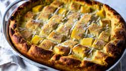 Santomean Coconut And Mango Bread Pudding