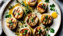 Sark Grilled Scallops With Herb Butter