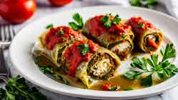 Sarma (albanian Stuffed Cabbage Rolls)