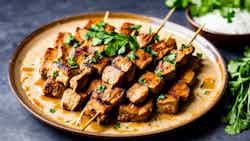 Satay De Porco Eurasiano (eurasian Pork Satay)