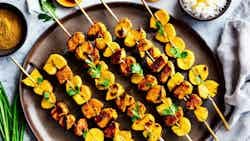 Sate Ayam Kari Kelapa (coconut Curry Chicken Skewers)