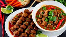 Sate Padang Sapi Pedas (spicy Minced Beef Satay)