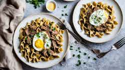 Savory Beef Stroganoff With Egg Noodles