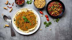 Savory Hyderabadi Bagara Baingan With Paratha