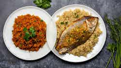 Sayadieh (baked Fish With Spiced Rice)