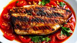 Sayadiyah (grilled Fish With Spicy Tomato Sauce)