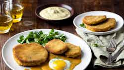 Schleswig-holstein Schnitzel: Breaded Pork Cutlets With Mustard Sauce