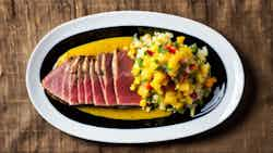 Seared Ahi Tuna With Samoan Pineapple Relish