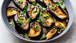 Shandong Style Braised Eggplant With Garlic Sauce