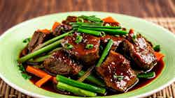 Shandong Style Braised Lamb With Green Onions