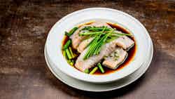 Shandong Style Steamed Fish With Ginger And Scallions
