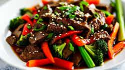 Shandong Style Stir-fried Beef With Garlic Sauce