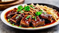 Shanxi Style Braised Pork Ribs with Tofu (山西红烧排骨豆腐)