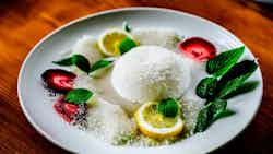 Shaved Ice Dessert With Coconut Milk And Palm Sugar (cendol)