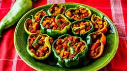 Shimla Mirch Bhorta (stuffed Capsicum)