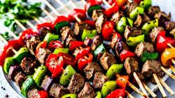 Shish Kebab (libyan Style Meat And Vegetable Skewers)