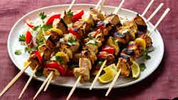 Shish Tawook (grilled Chicken Skewers) With Garlic Sauce