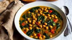 Shorbat Adas (chickpea And Spinach Stew)