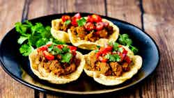 Sindhi Bhugal Mutton Tostada Cups