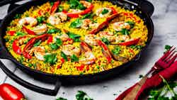 Sizzling Seafood Paella