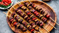 Skewered Meat (traditional Tasqebap)