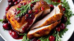 Smoked Chicken with Cranberry Sauce (Kūpināta Vista ar Auzu Mērci)