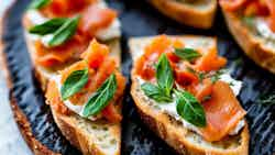 Smoked Salmon Bruschetta