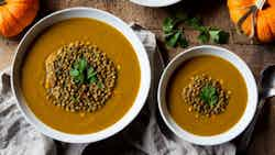 Sopa Abobora E Lentilhas (pumpkin And Lentil Soup)