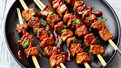 Sosaties (spicy Beef Skewers)