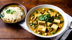 Soto Gulai Tahu Terong Pedas (spicy Tofu And Eggplant Curry Soup)