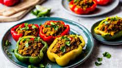 Sphinx Stuffed Bell Peppers with Lamb (فلفل حلو محشو بالخروف الهرم)