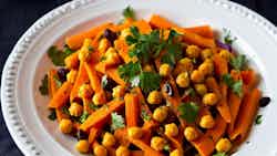 Spiced Carrot And Chickpea Salad