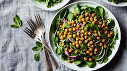 Spiced Chickpea and Spinach Salad (Salata Bil-Hummos)