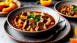 Spiced Lamb And Apricot Tagine