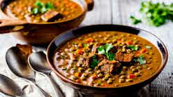 Spiced Lamb and Lentil Soup (Toyugun Shorbası)