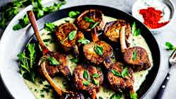 Spiced Lamb Chops with Mint Yogurt Sauce (Naneli Yoğurtlu Kuzu Pirzola)