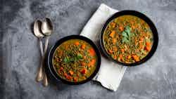 Spiced Lentil and Vegetable Soup (Toyugun Shorbası)