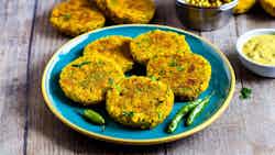 Spiced Yellow Pea Potato Patties (ghughni Aloo Tikki)