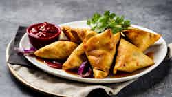 Spicy Beef and Potato Samosas (Samosas Épicés au Bœuf et aux Pommes de Terre)