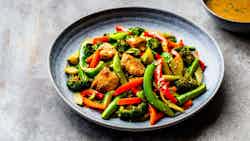 Spicy Chicken and Vegetable Stir-Fry (Sautée de Poulet Épicée aux Légumes)