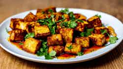 Spicy Fried Tofu Skin (Málà Dòupí)