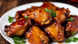 Spicy Rum Glazed Wings