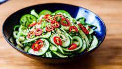 Spicy Sichuan Cucumber Salad (四川辣黄瓜沙拉)