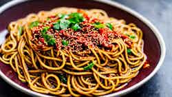 Spicy Sichuan Dan Dan Noodles (麻辣担担面)