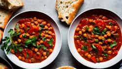 Spicy Tomato and Chickpea Stew (Harira Bil-Tomato)
