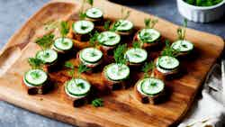 Spreewald Cucumber Canapes (Spreewälder Gurken Canapés)