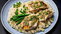 Steamed Chicken With Fragrant Rice (hainanese Chicken Rice)