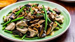 Steamed Chicken with Mushrooms (蘑菇蒸鸡)